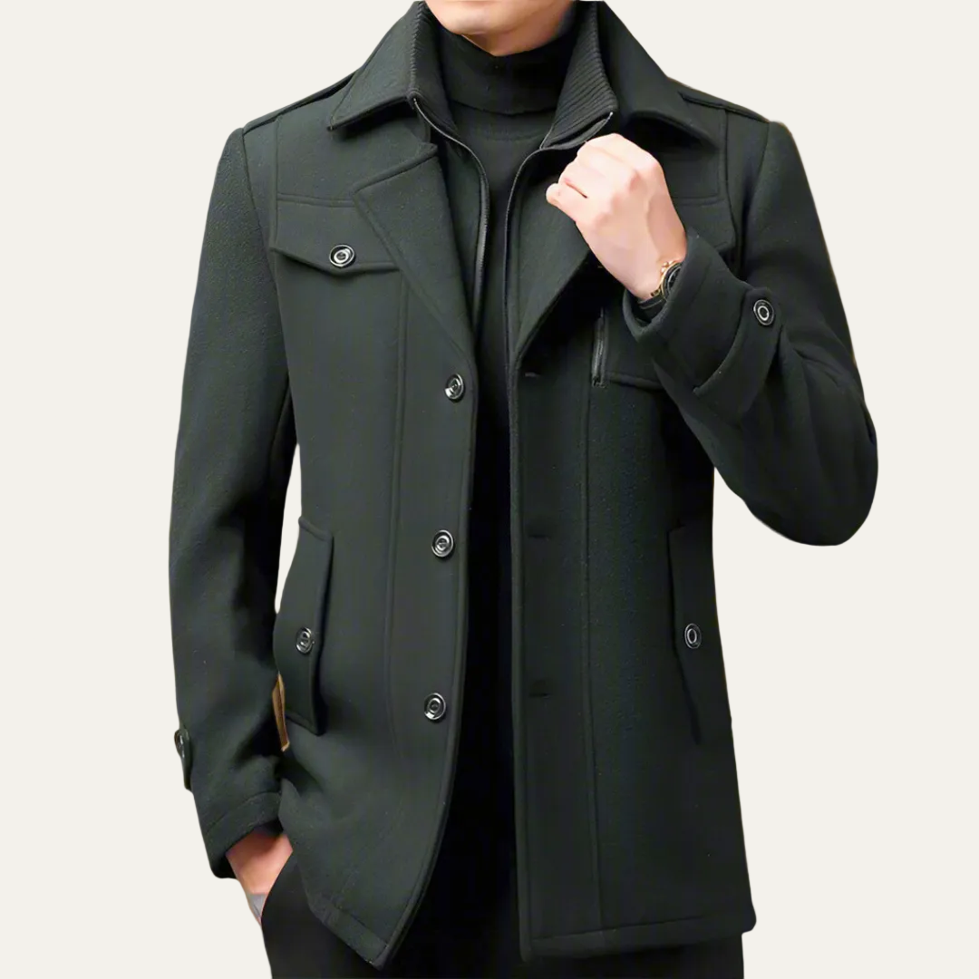 Massimo Men’s Trench Coat – Classic Long Overcoat | Timeless British Elegance 5