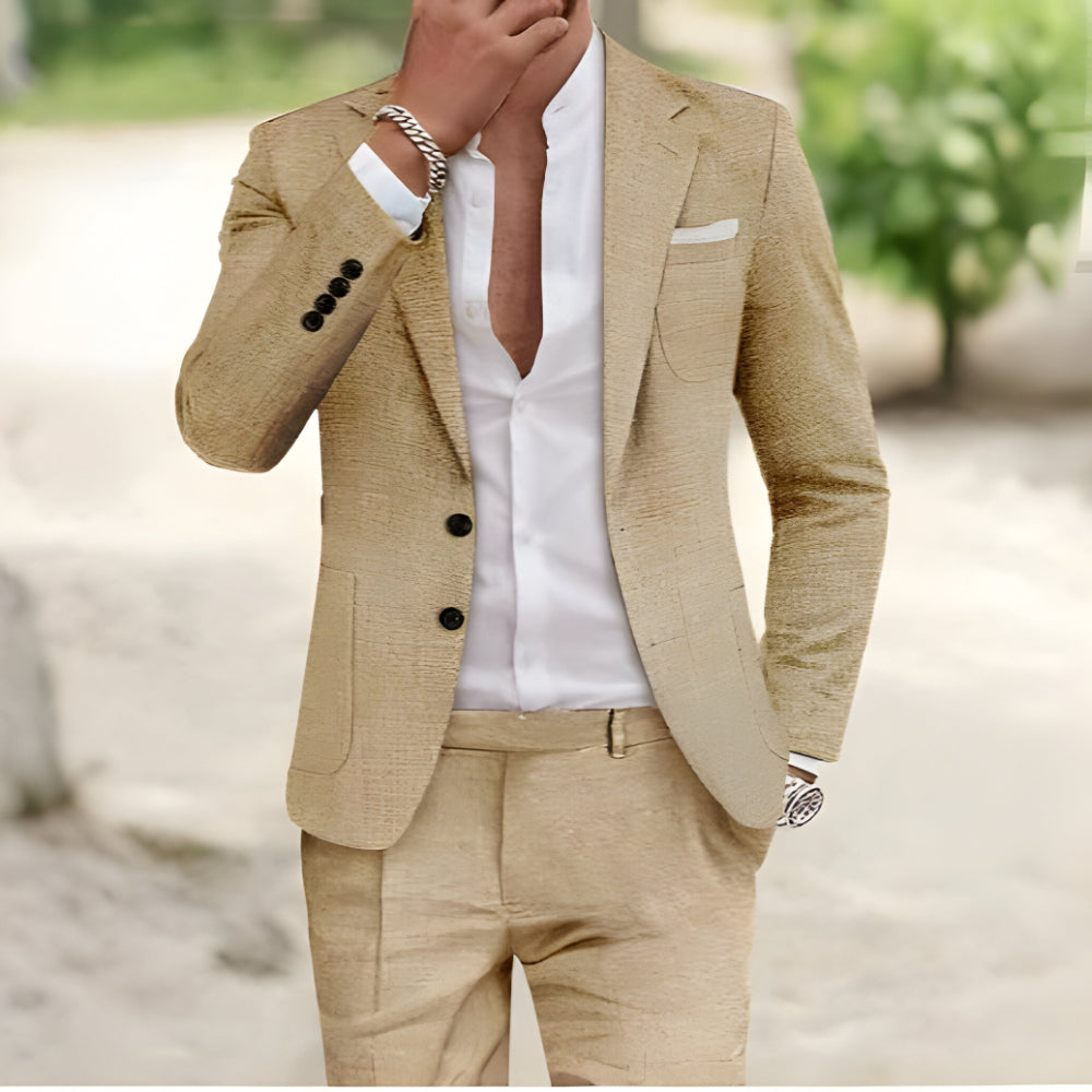 Men's Classic Fit Business Suit 2 Piece Formal Wear