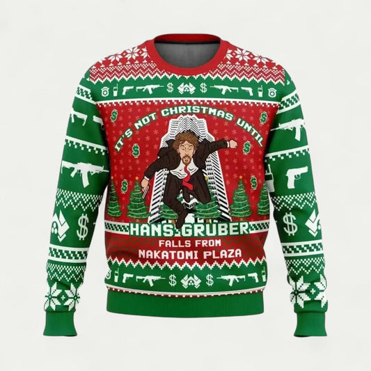 Men Christmas Novelty Jumper with Funny Movie Print 0