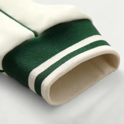 Men Old Money Baseball Jacket Loose Fit Cotton Bomber 2