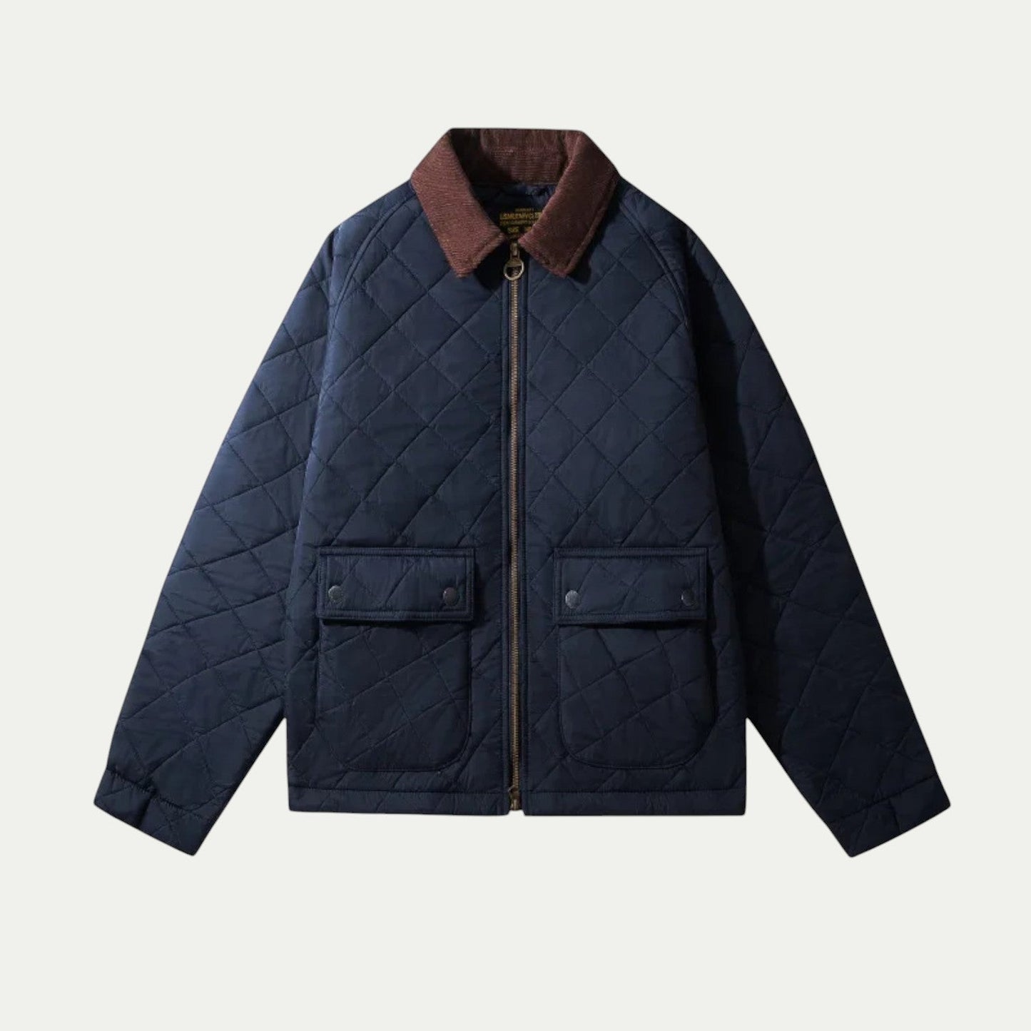 Men Quilted Corduroy Jacket Windproof Bomber 2