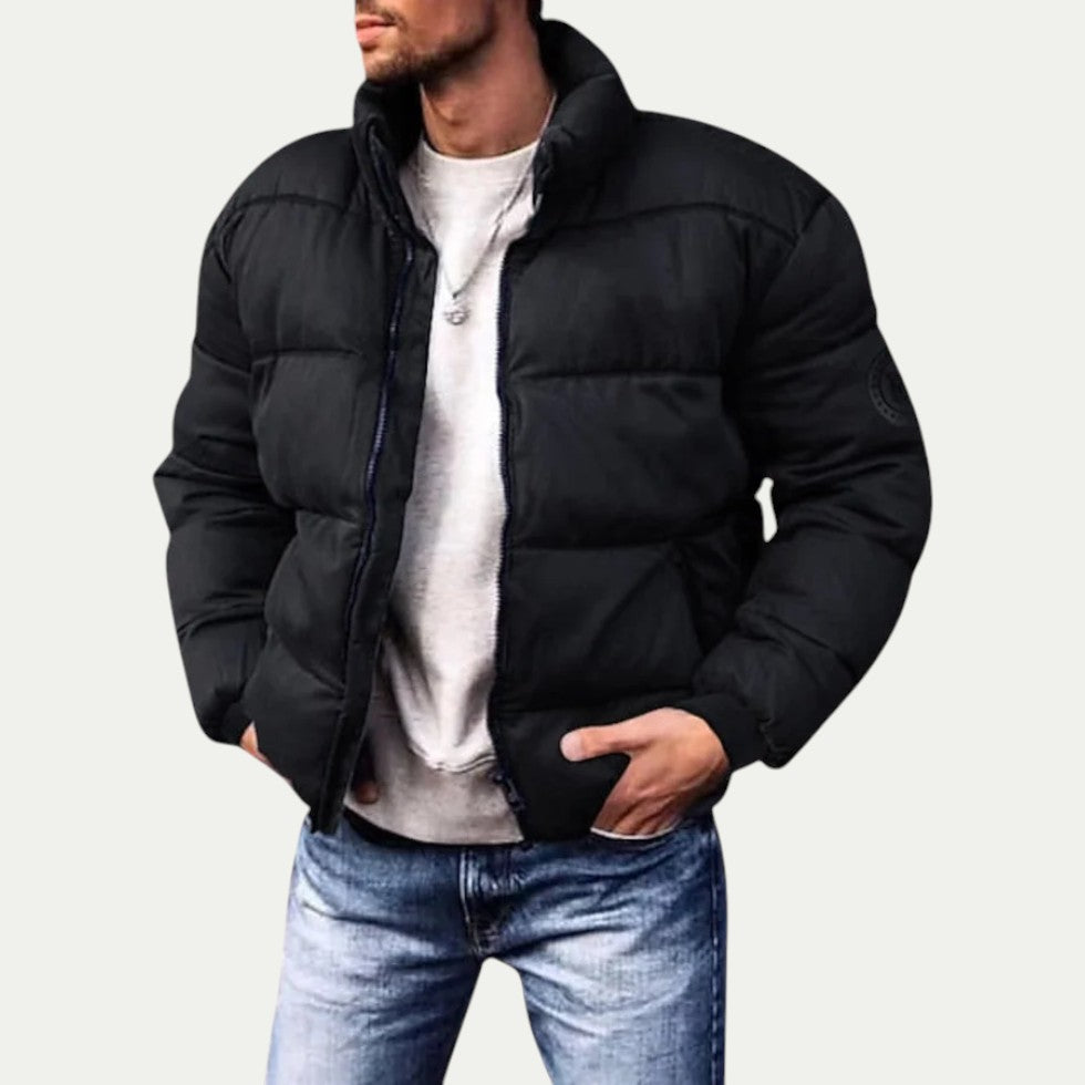 Men Quilted Puffer Jacket Winter Warm Outerwear 0