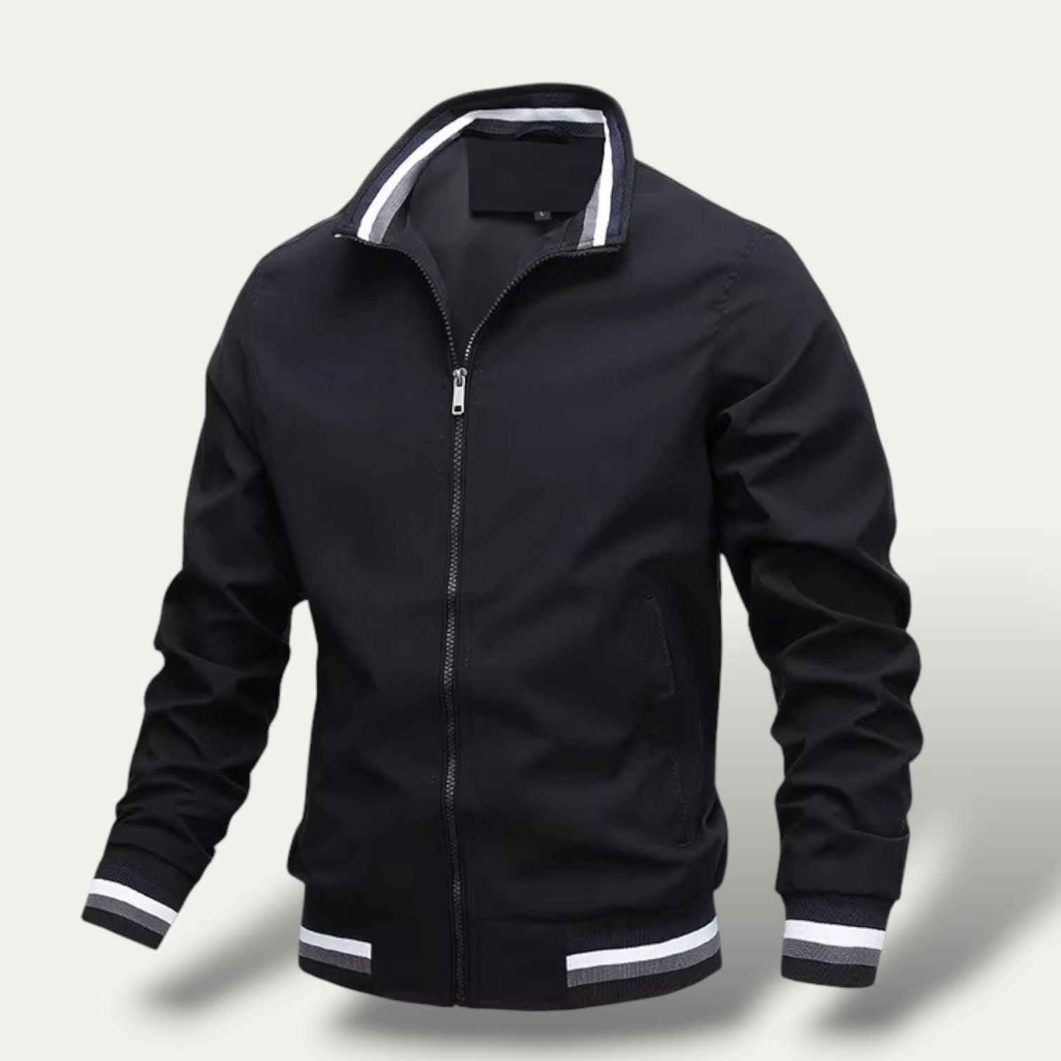 Men Stand Collar Bomber Jacket 5