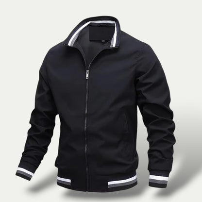 Men Stand Collar Bomber Jacket 5