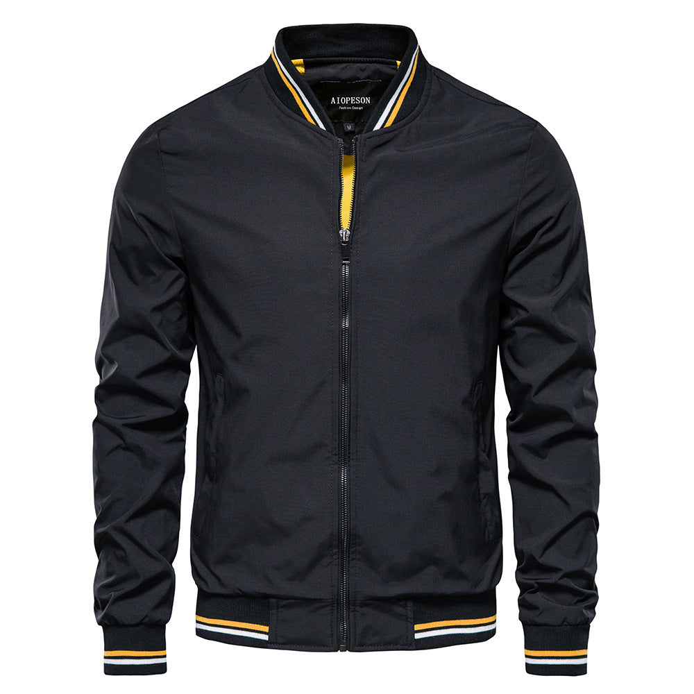 VogeLuxe | Men’s Lightweight Varsity Style Bomber Jacket