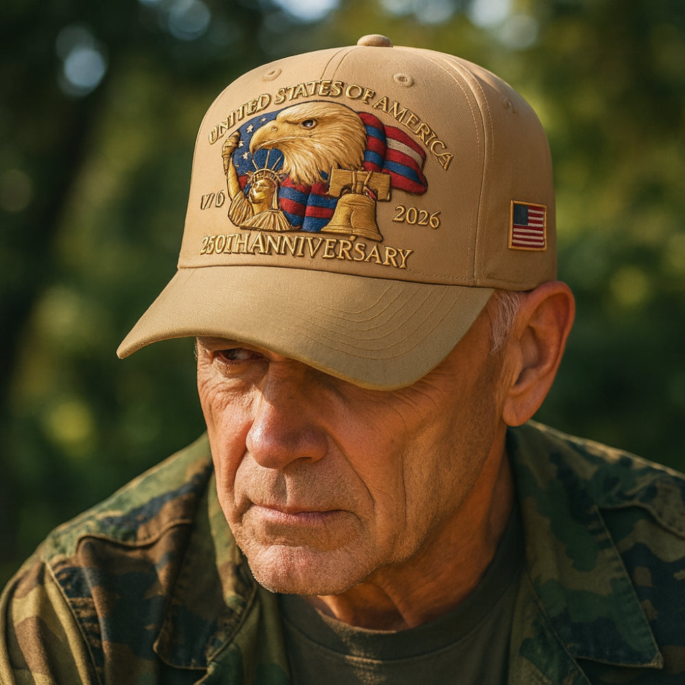 Classic American Eagle Veteran Baseball Cap