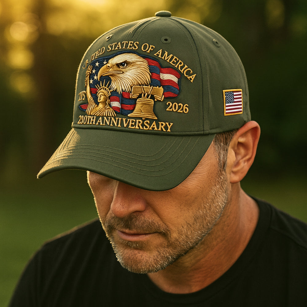 Classic American Eagle Veteran Baseball Cap