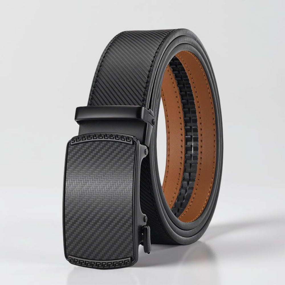 Men's Leather Belt with Quick Release Buckle