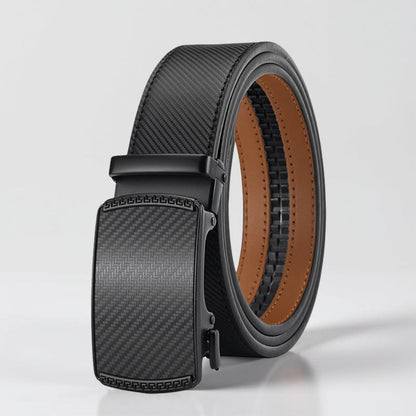 Men's Leather Belt with Quick Release Buckle