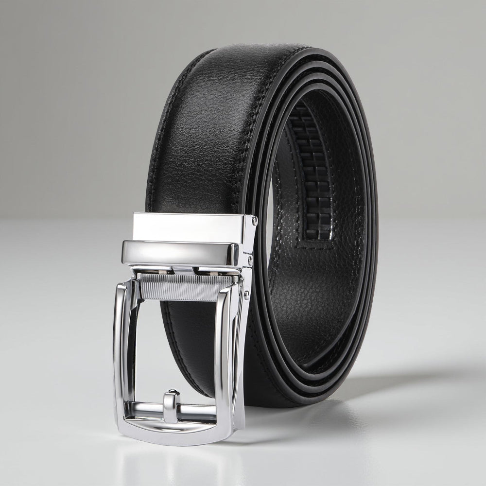 Men's Leather Belt with Quick Release Buckle