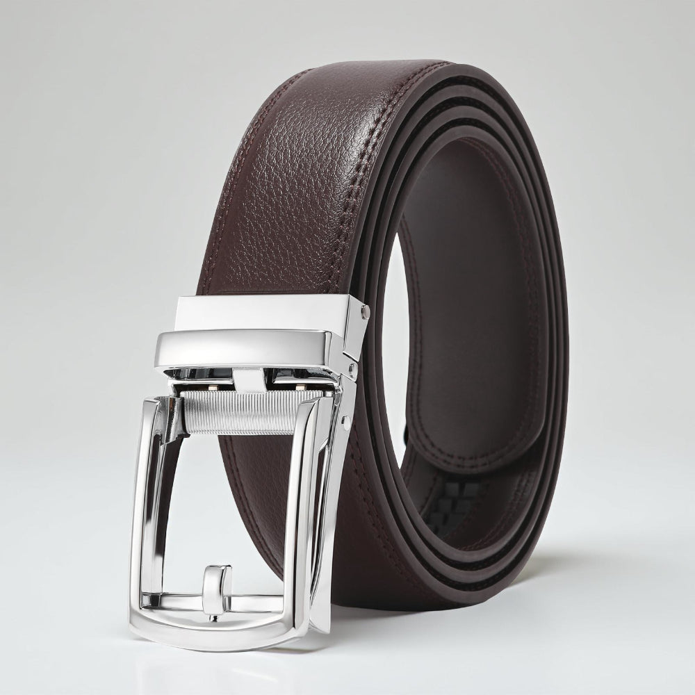 Men's Leather Belt with Quick Release Buckle
