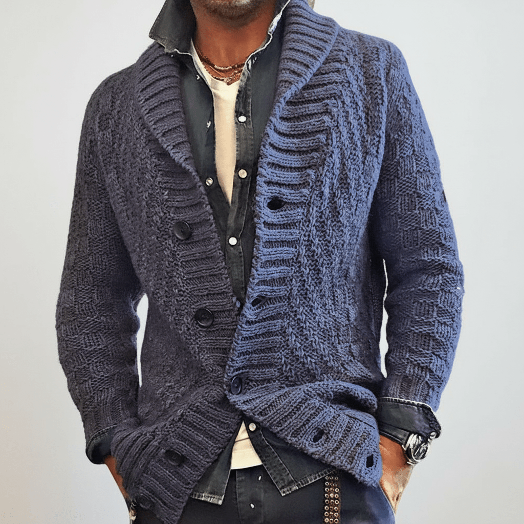Men's Cozy Oversized Cardigan Sweater