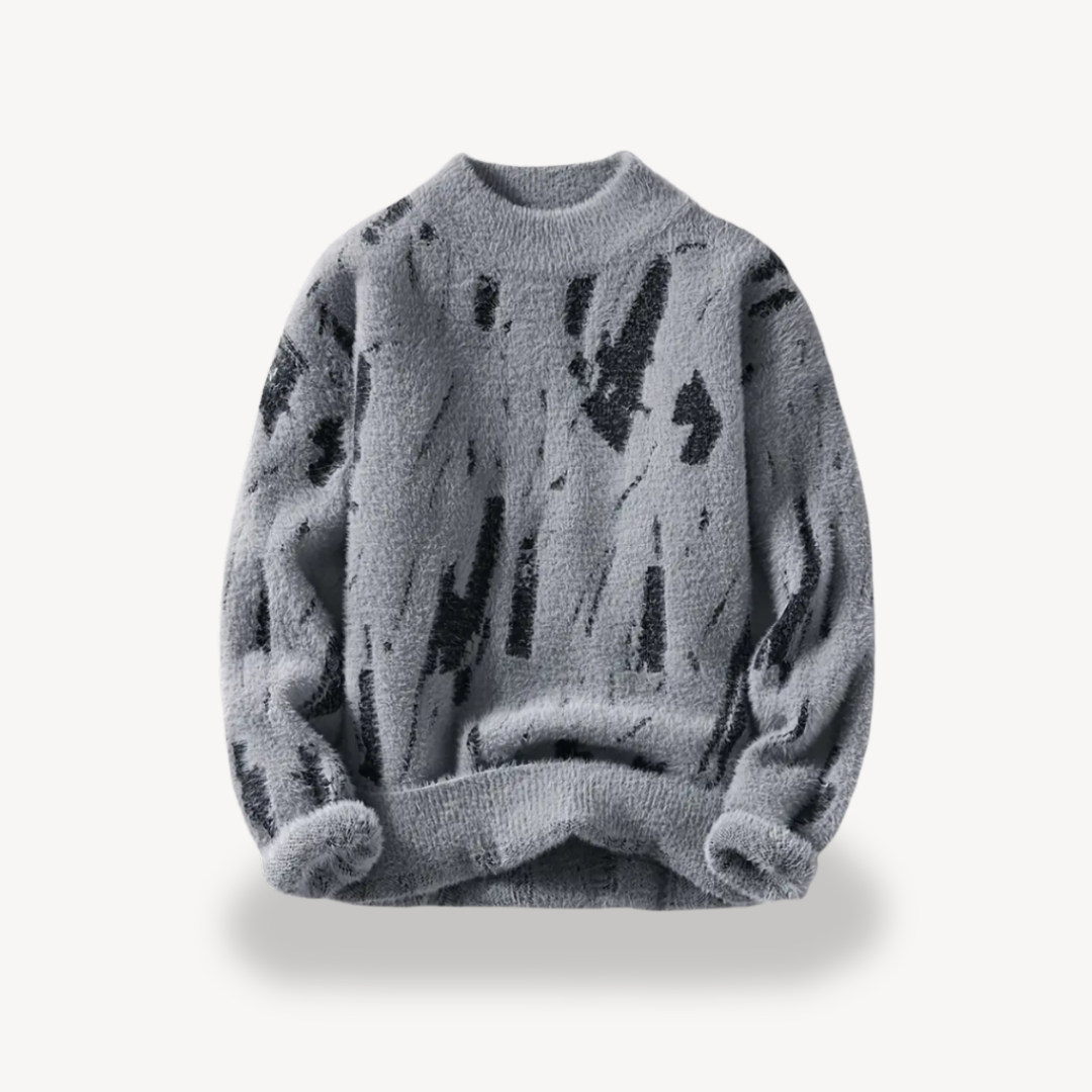 VogeLuxe | Men’s Abstract Textured Sweater