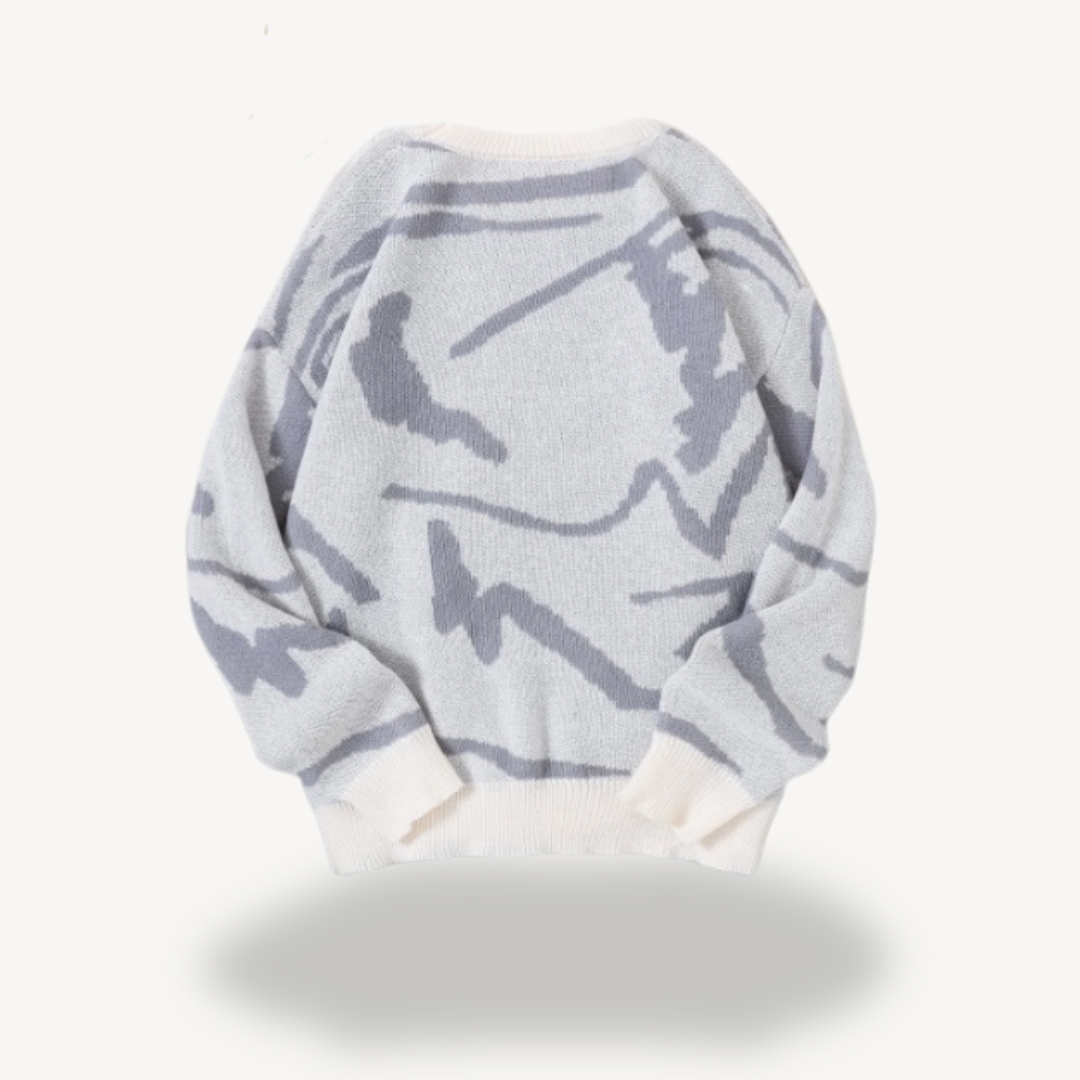 VogeLuxe | Men’s Abstract Crewneck Sweater
