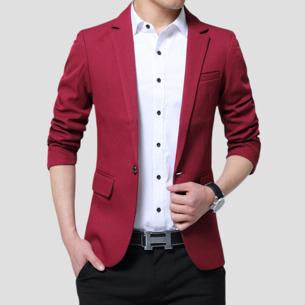 VogeLuxe | Men’s Single-Button Structured Blazer