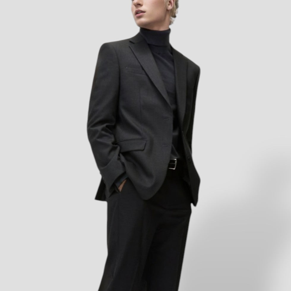 VogeLuxe | Men’s Elegant Two-Button Suit Jacket