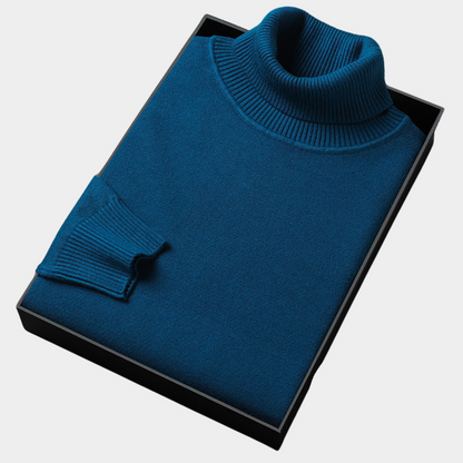 Men’s Bold Colour Turtleneck Sweater – Statement Knitwear 3