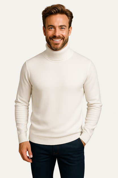 Men’s Bold Colour Turtleneck Sweater – Statement Knitwear 4