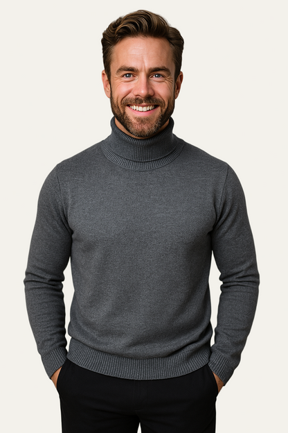 Men’s Bold Colour Turtleneck Sweater – Statement Knitwear 6