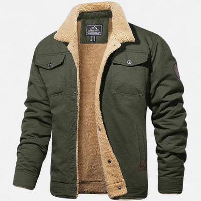 Men’s Bomber Jacket – Classic Aviator – Sherpa Collar – Winter Casual 5