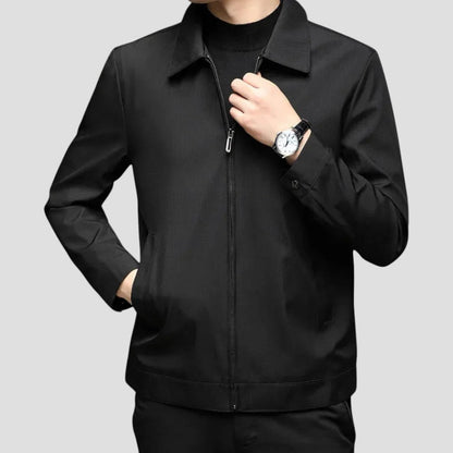 VogeLuxe | Men’s Minimalist Structured Zip Jacket