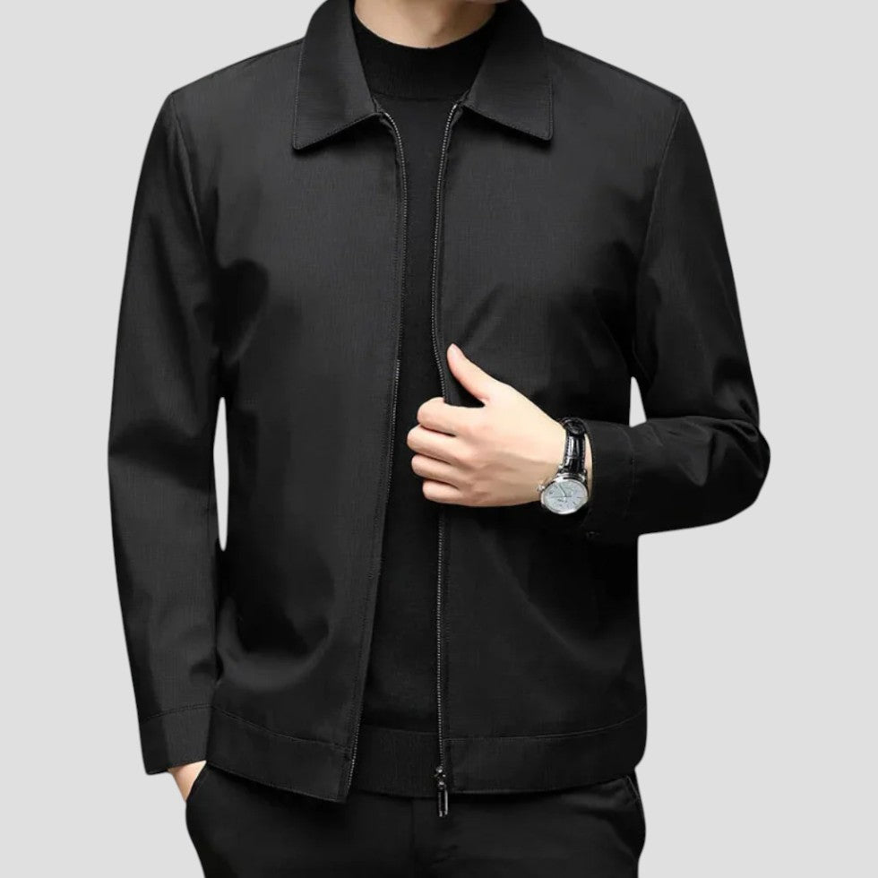 VogeLuxe | Men’s Minimalist Structured Zip Jacket