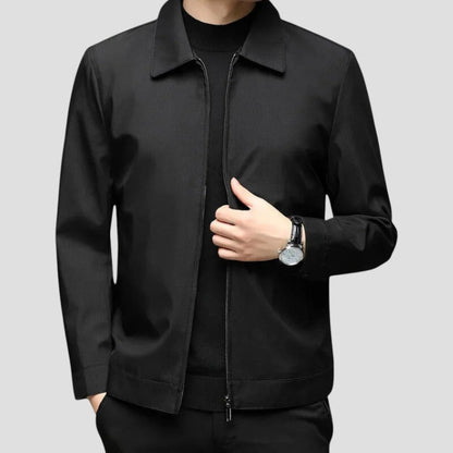 VogeLuxe | Men’s Minimalist Structured Zip Jacket