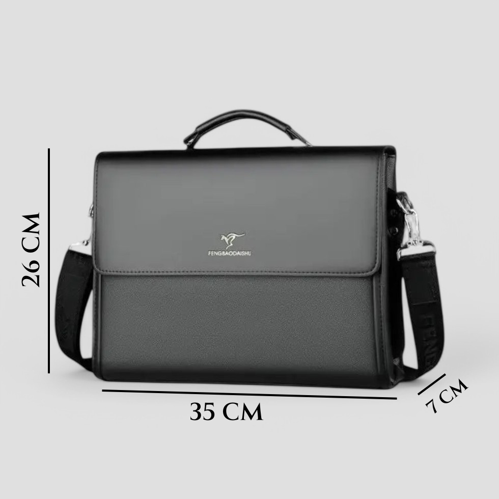 Men's Business Shoulder Bag Compact Organiser Briefcase