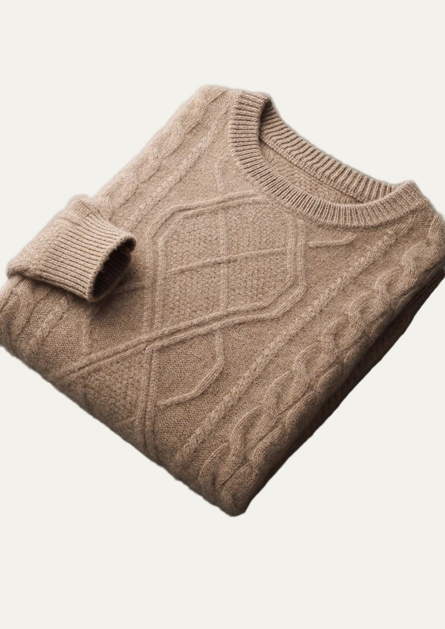 Men’s Cable Knit Crew Neck Sweater – Classic Winter Layer 4