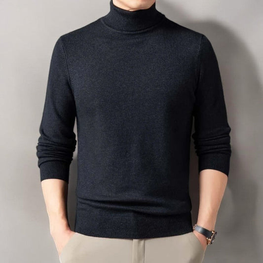 Luxurious Men's Soft Crew Neck Sweater - VogeLuxe