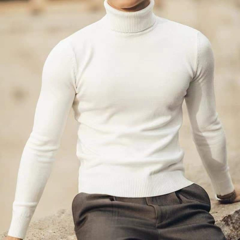 Luxurious Men's Soft Crew Neck Sweater