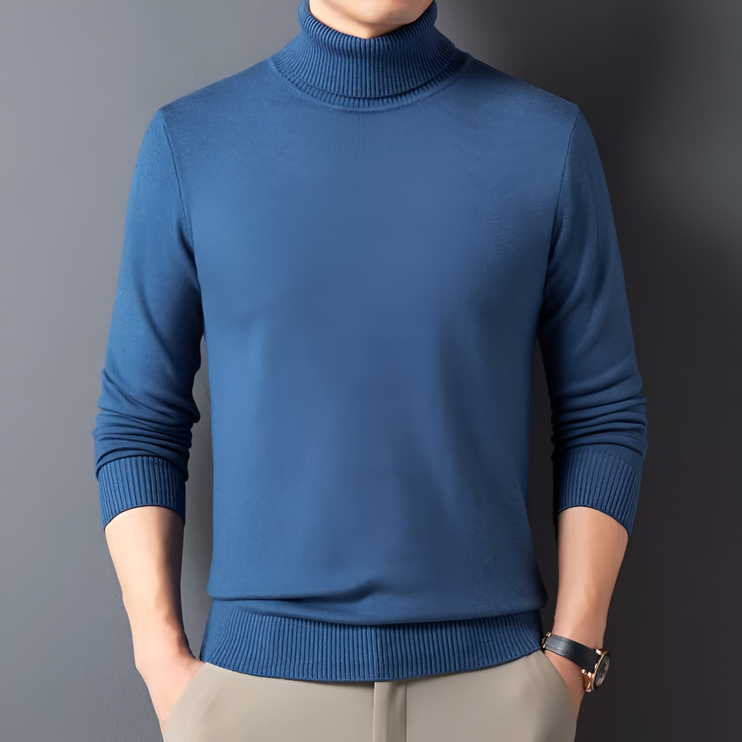 Luxurious Men's Soft Crew Neck Sweater