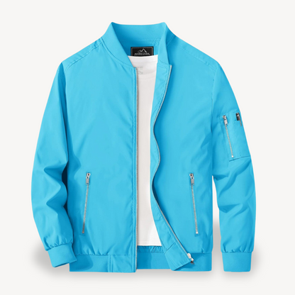 VogeLuxe | Men’s Classic Stand Collar Bomber Jacket
