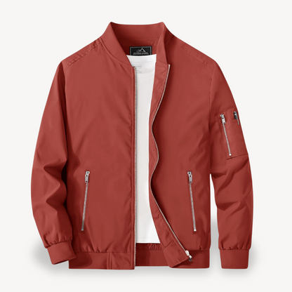 VogeLuxe | Men’s Classic Stand Collar Bomber Jacket