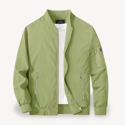 VogeLuxe | Men’s Classic Stand Collar Bomber Jacket