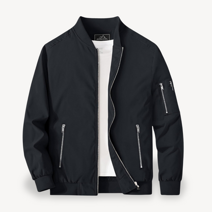 VogeLuxe | Men’s Classic Stand Collar Bomber Jacket