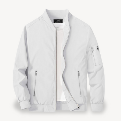 VogeLuxe | Men’s Classic Stand Collar Bomber Jacket