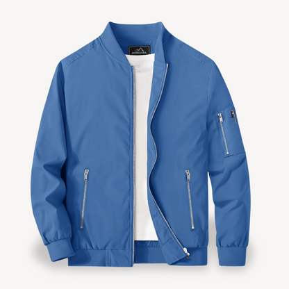 VogeLuxe | Men’s Classic Stand Collar Bomber Jacket