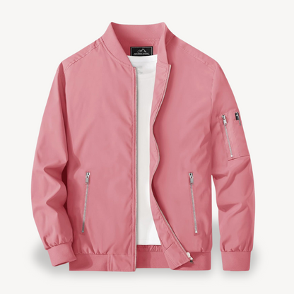VogeLuxe | Men’s Classic Stand Collar Bomber Jacket