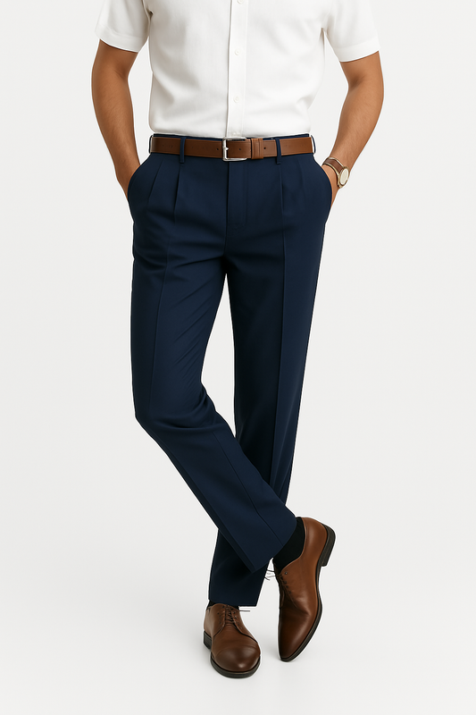 Men’s Casual Business Trousers – Modern Tailored Fit 0