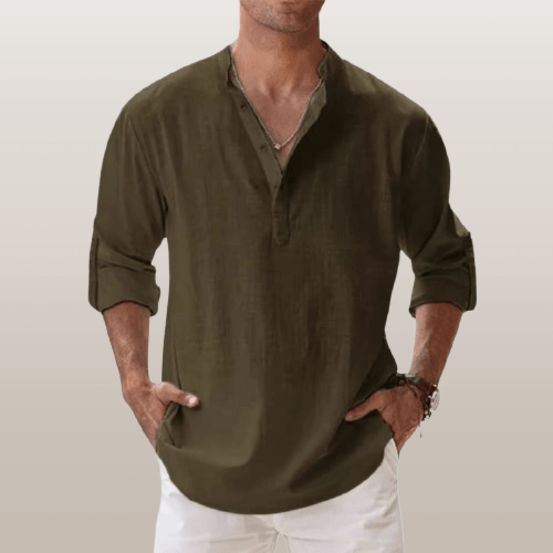 Classic Fit Mens Casual Button Shirt