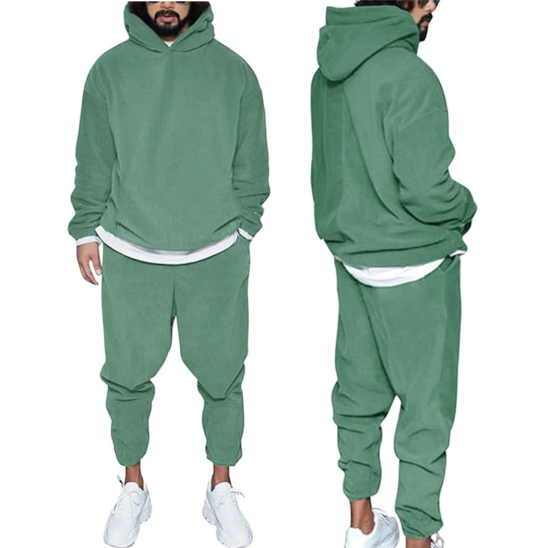 Men's Comfortable Sweatpants Hoodie Outfit - VogeLuxe