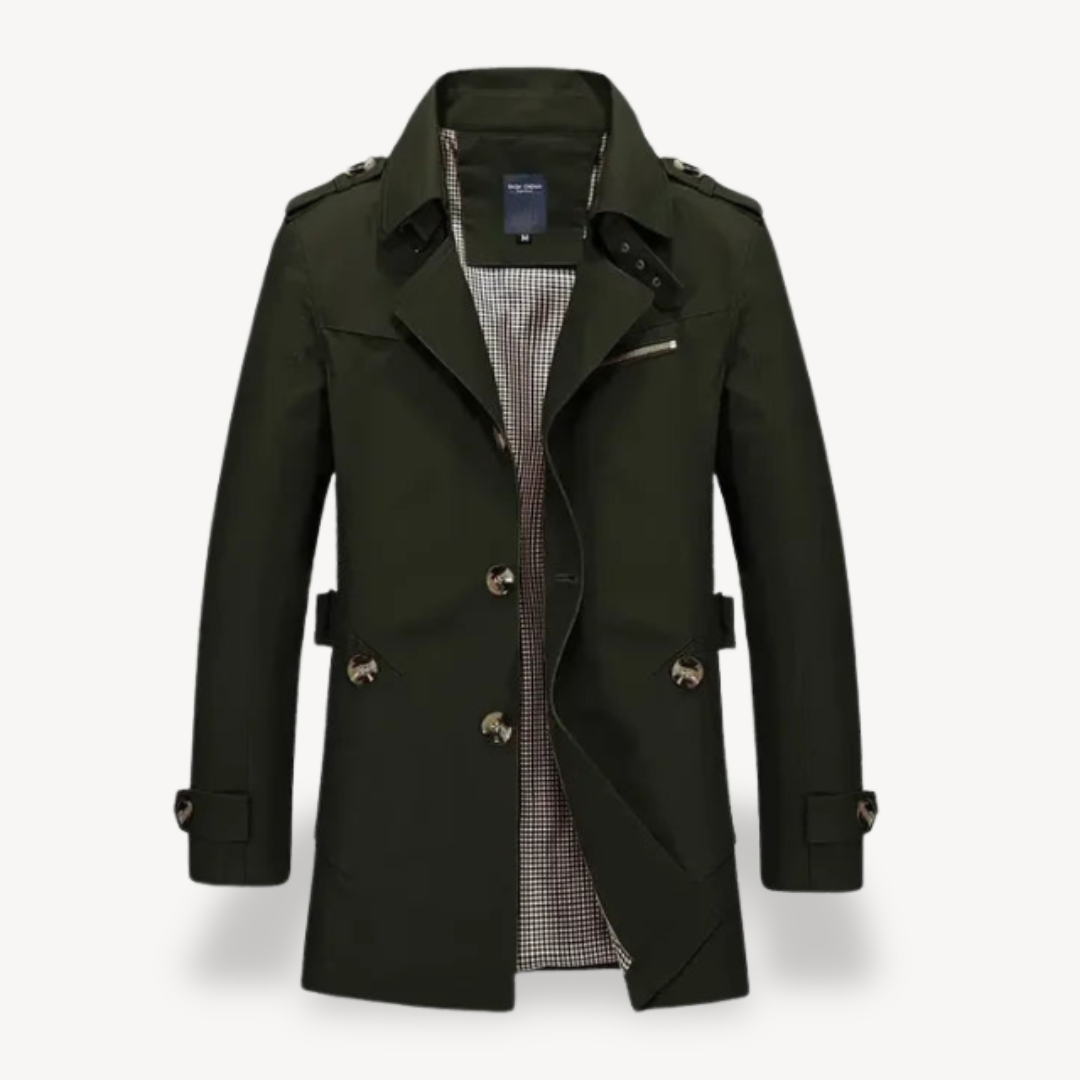 VogeLuxe | Men’s Timeless Classic Trench Coat
