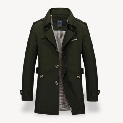 VogeLuxe | Men’s Timeless Classic Trench Coat