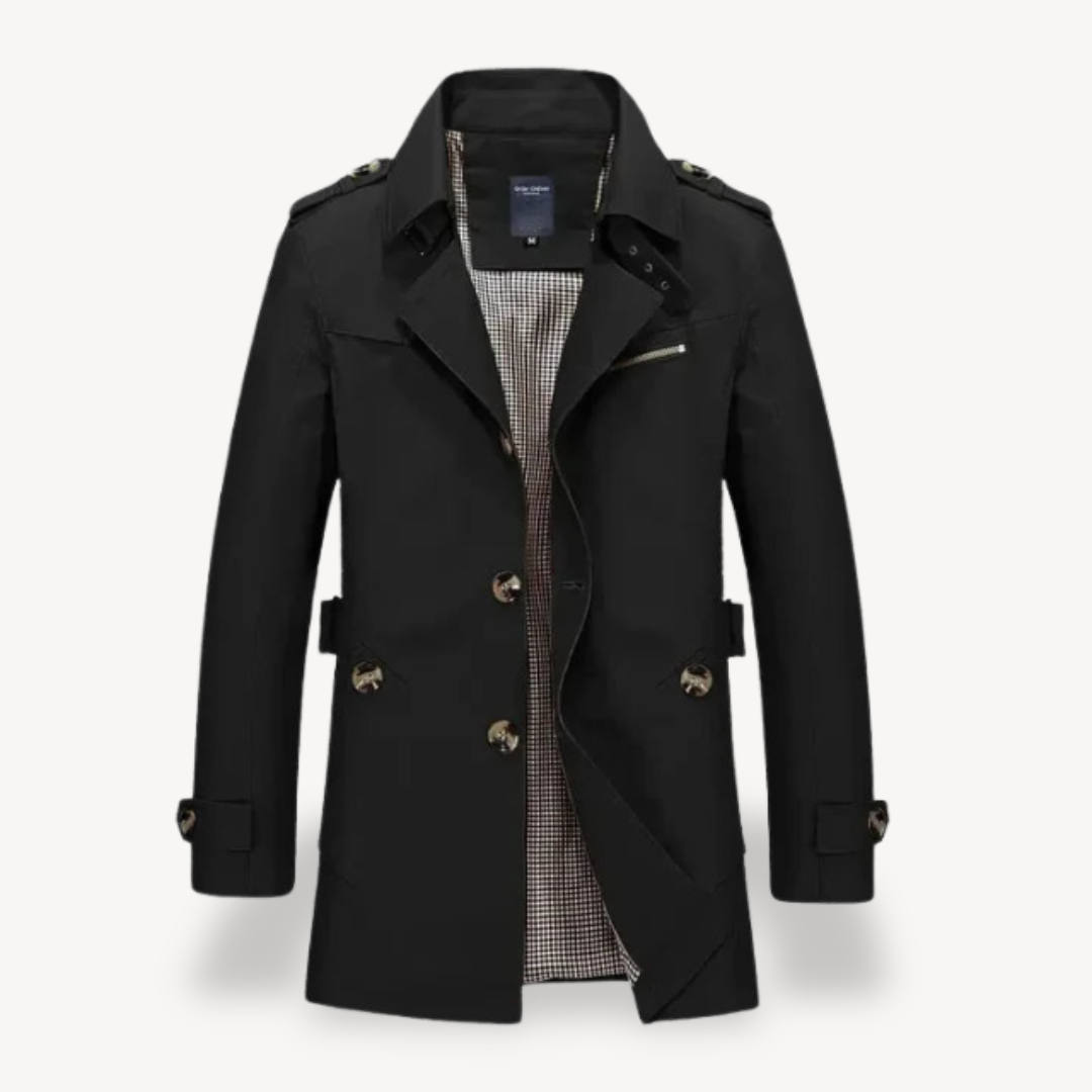 VogeLuxe | Men’s Timeless Classic Trench Coat