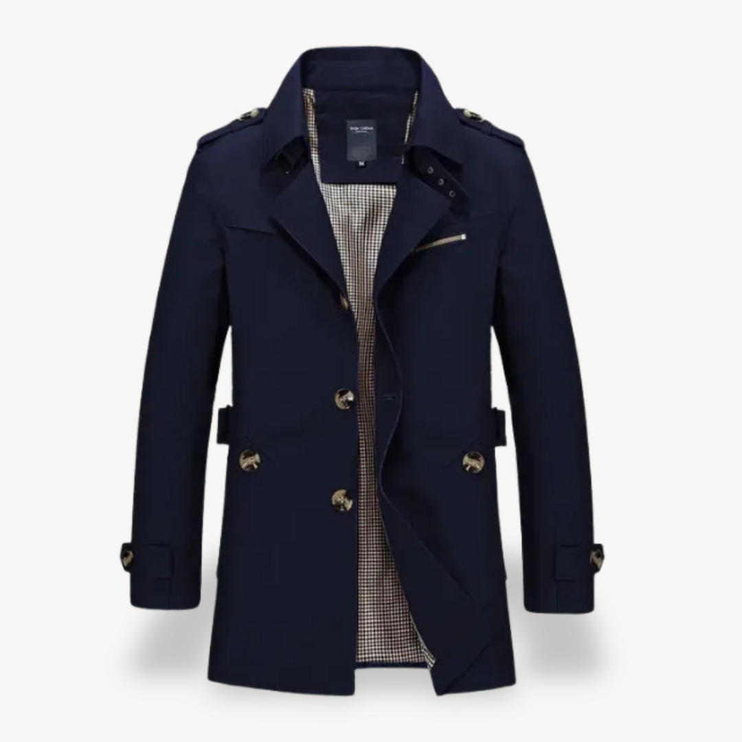 VogeLuxe | Men’s Timeless Classic Trench Coat