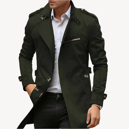 VogeLuxe | Men’s Timeless Classic Trench Coat