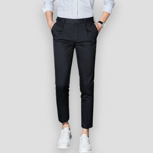 Men's Chino Trousers Stretchy Slim Fit Casual Pants