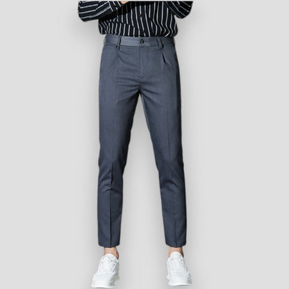 Men's Chino Trousers Stretchy Slim Fit Casual Pants