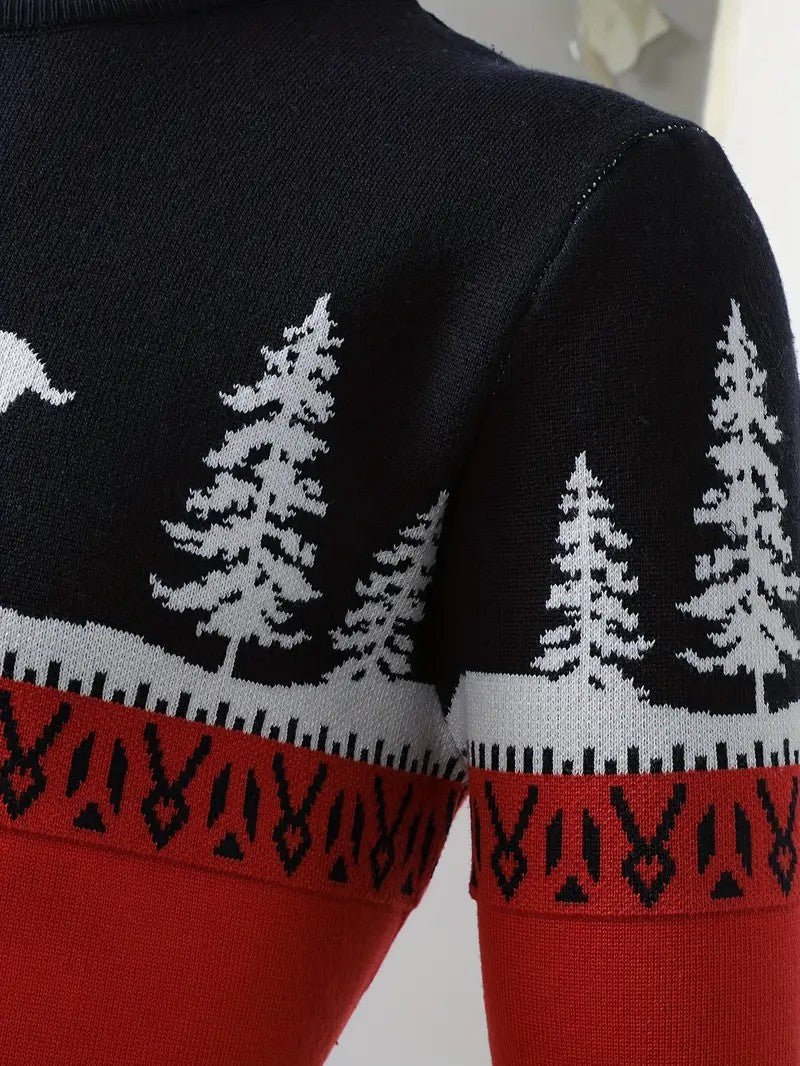 Men’s Christmas Reindeer & Pine Tree Sweater 5